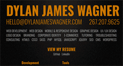 Desktop Screenshot of dylanjameswagner.com